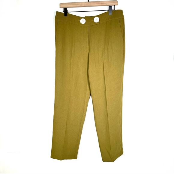 NWT Marc New York moss green slim straight ankle length pants size 8 B150 - Picture 1 of 7
